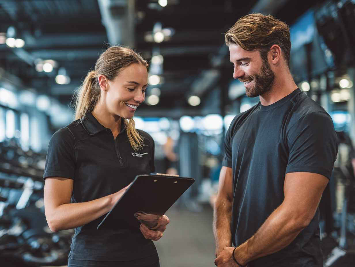 Група людей різного віку займається фітнесом у спортзалі